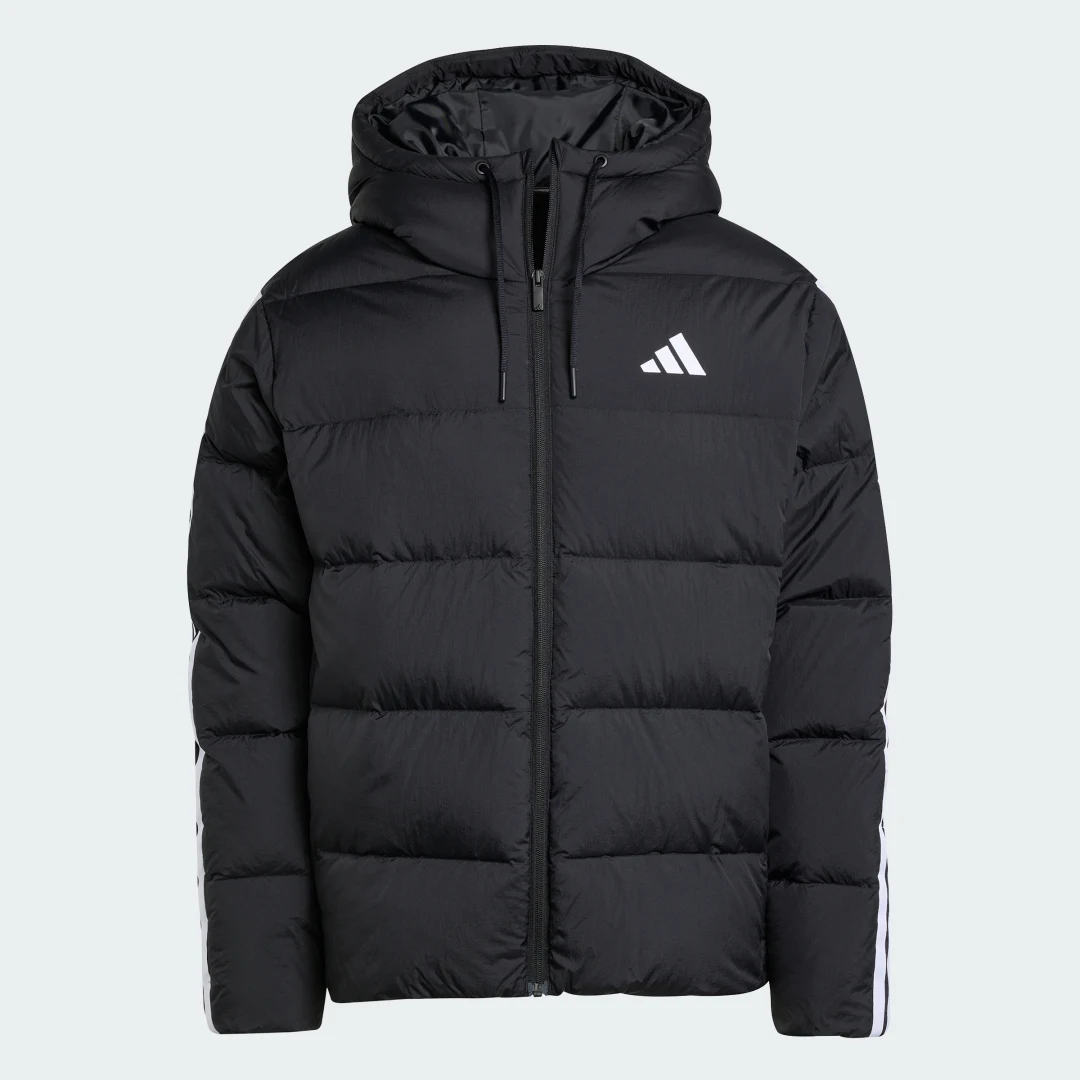 Thumbnail 3 de Anorak de plumón abullonado con capucha Essentials Climawarm 3 de Adidas – Negro