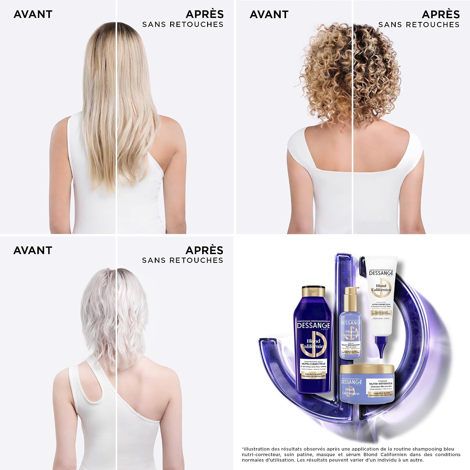 Detalle de DESSANGE Masque Nutri‑Réparateur Blond Californien 280 ml 💇♀