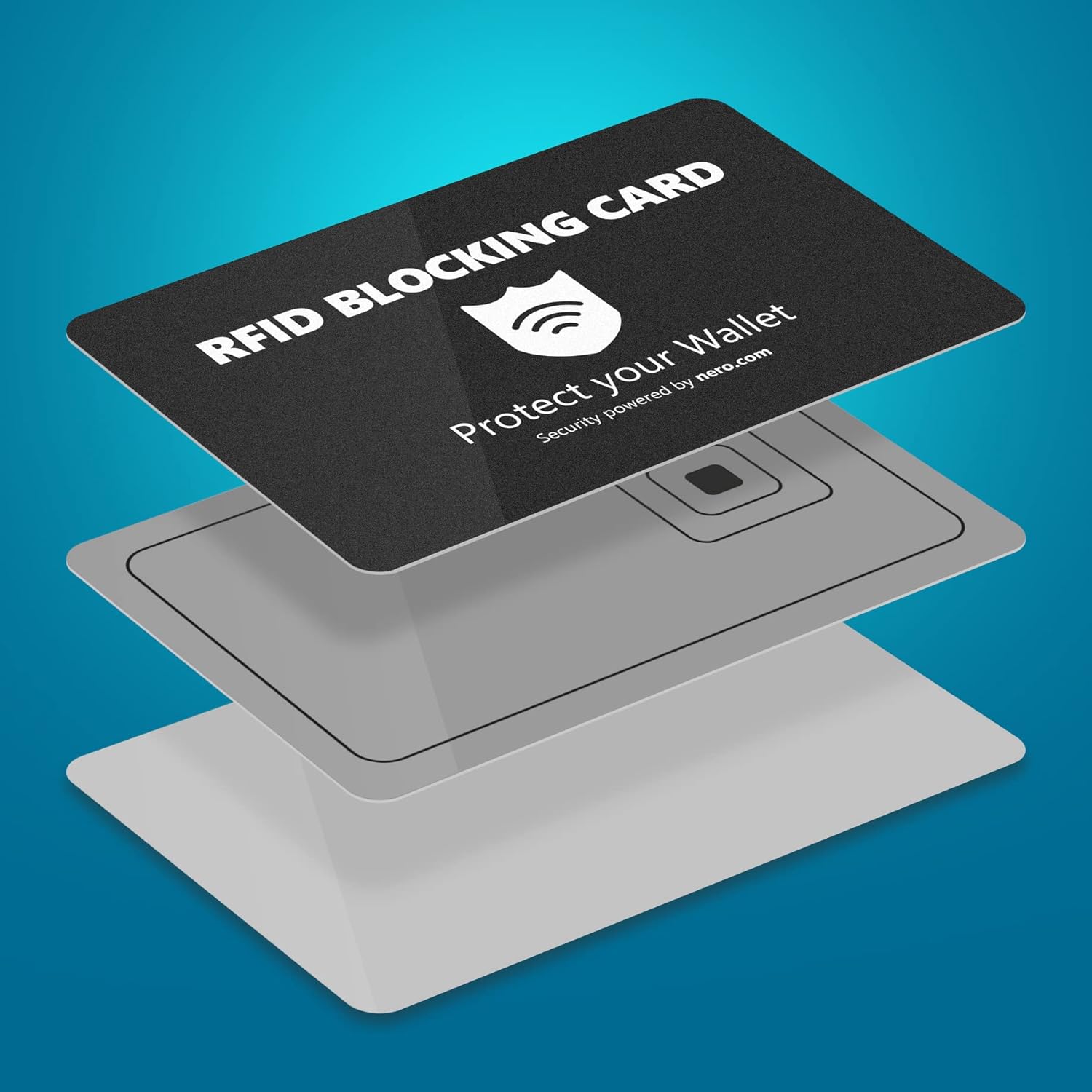 Thumbnail 4 de Nero Carte RFID anti-piratage : protection NFC contre le vol de données (blocage sans contact) noire
