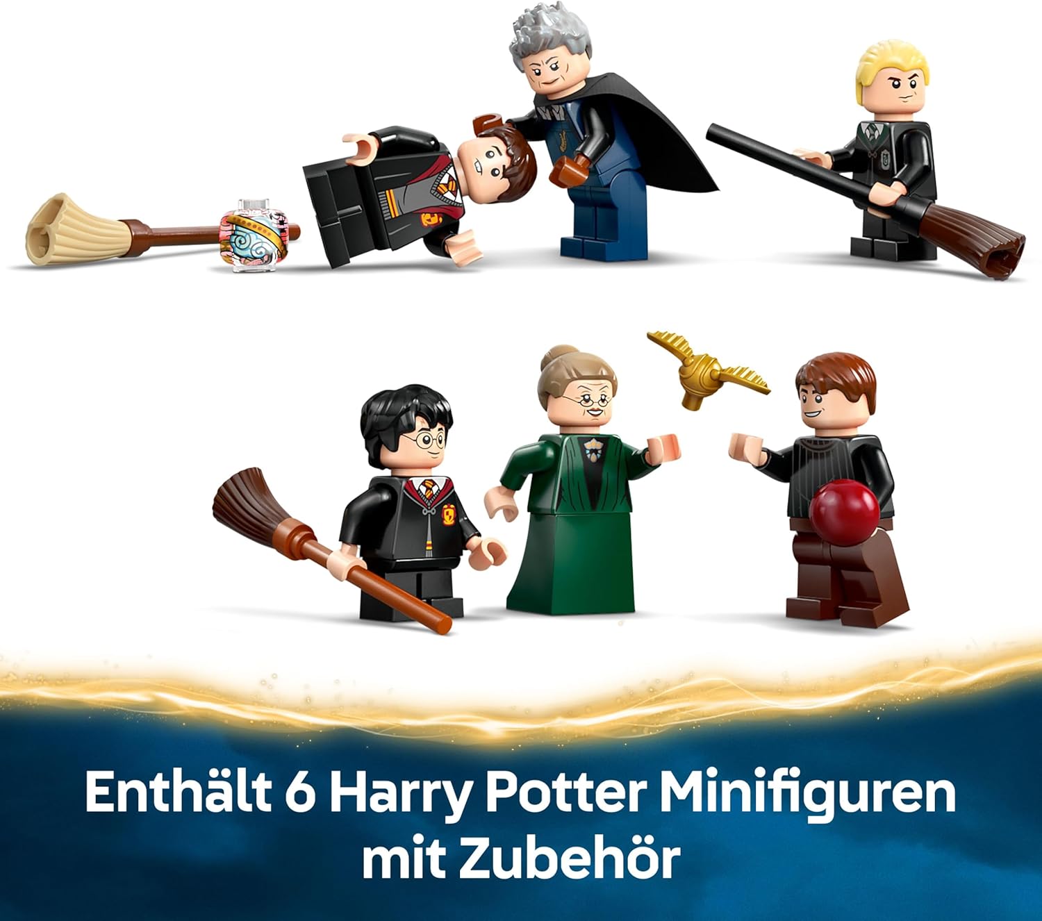 Thumbnail 3 de LEGO Harry Potter 76447 Schloss Hogwarts: Flugstunden – Abenteuer-Spielset mit 6 Minifiguren