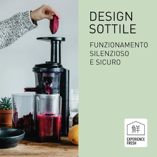 Thumbnail 1 de Panasonic MJ-L500 Slow Juicer: estrazione a bassa velocità in acciaio, design salva-spazio