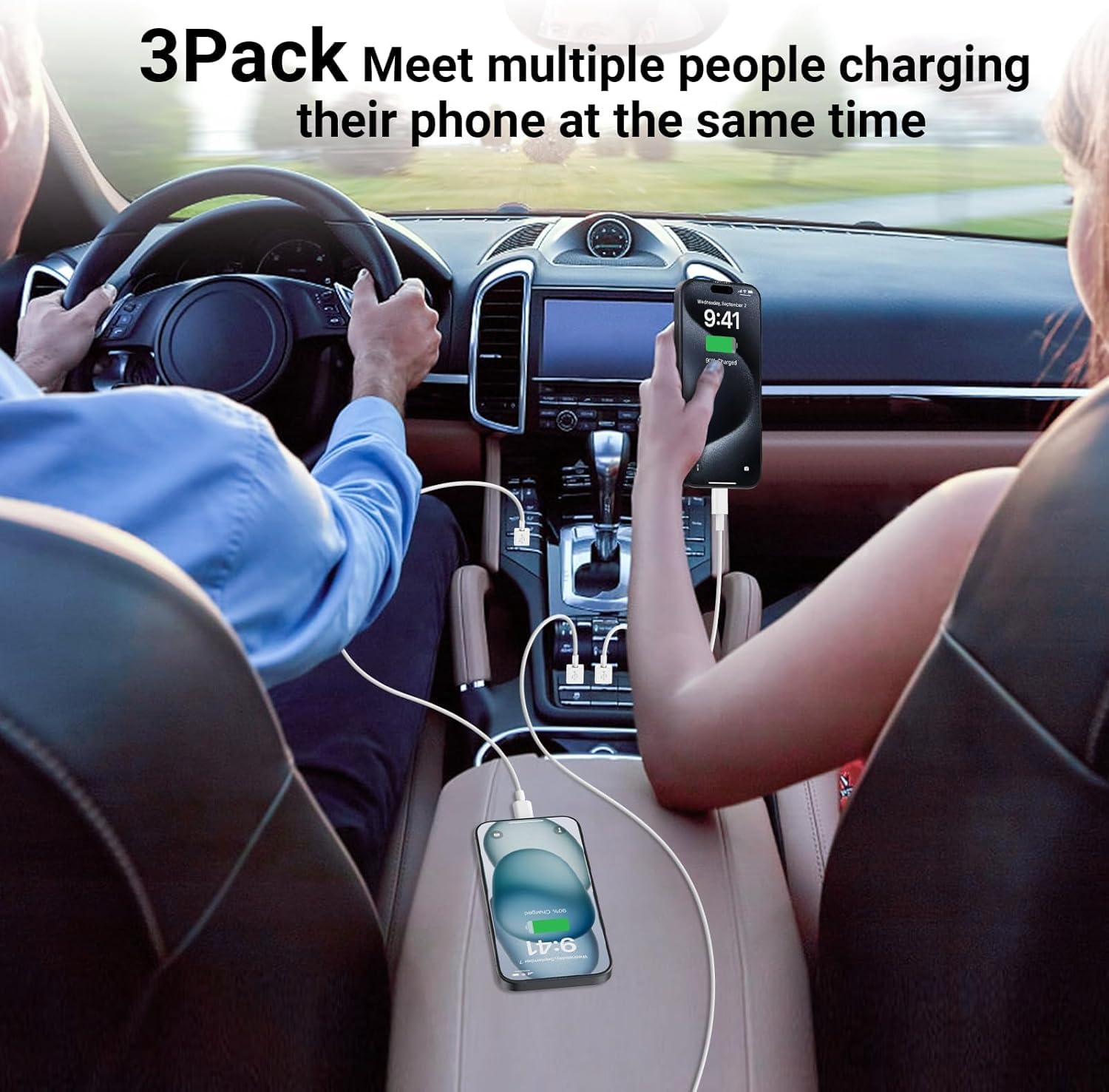 Thumbnail 2 de USB to USB‑C Fast Charging Cable 3‑Pack 1–2m