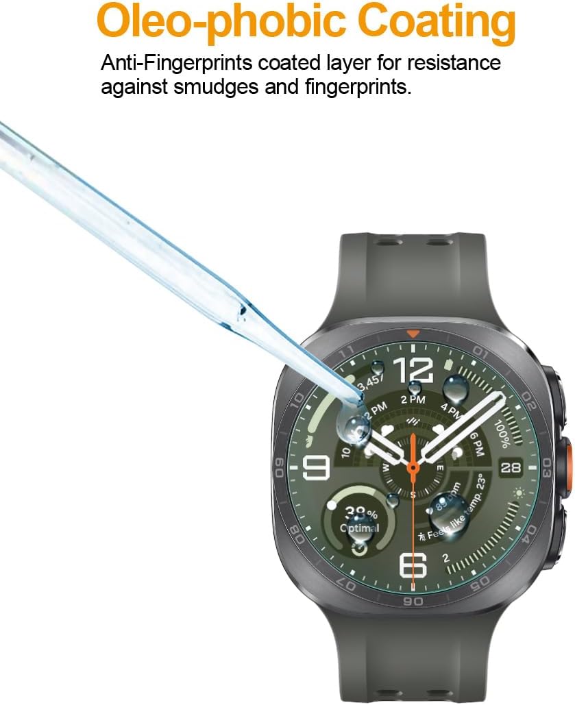 Detalle de Supershieldz Galaxy Watch Ultra 2 (47mm) Screen Protector, 3-Pack Tempered Glass