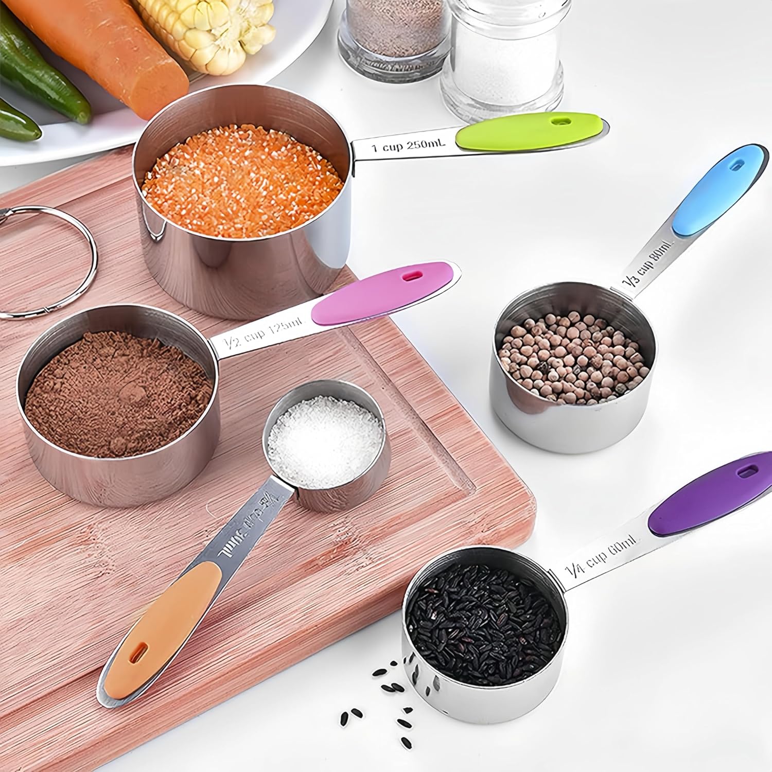 Detalle 2 de 10 Pcs Measuring Cups and Spoons Set 1 cup
