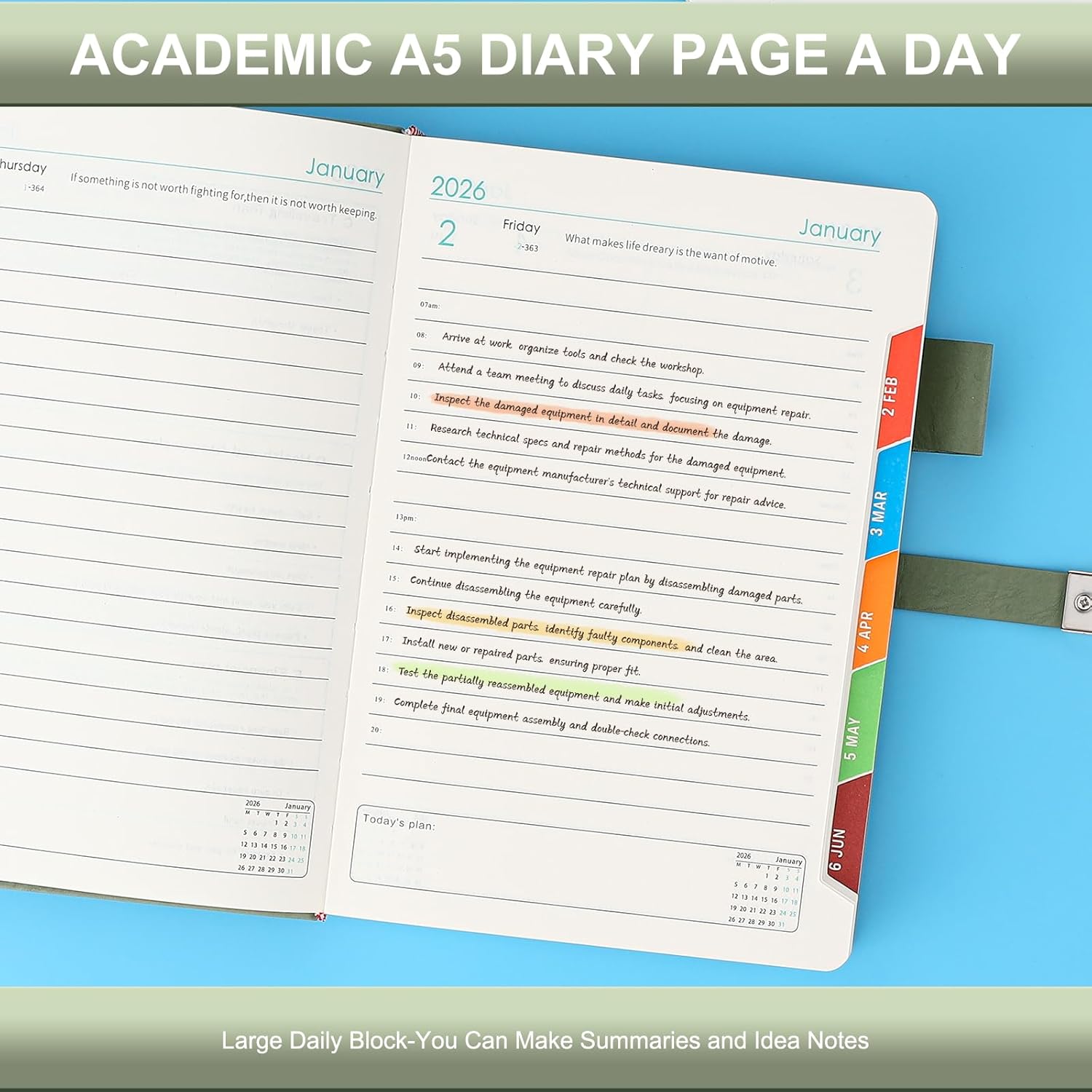 Thumbnail 4 de Agenda 2026 A5 une page par jour 🗓️