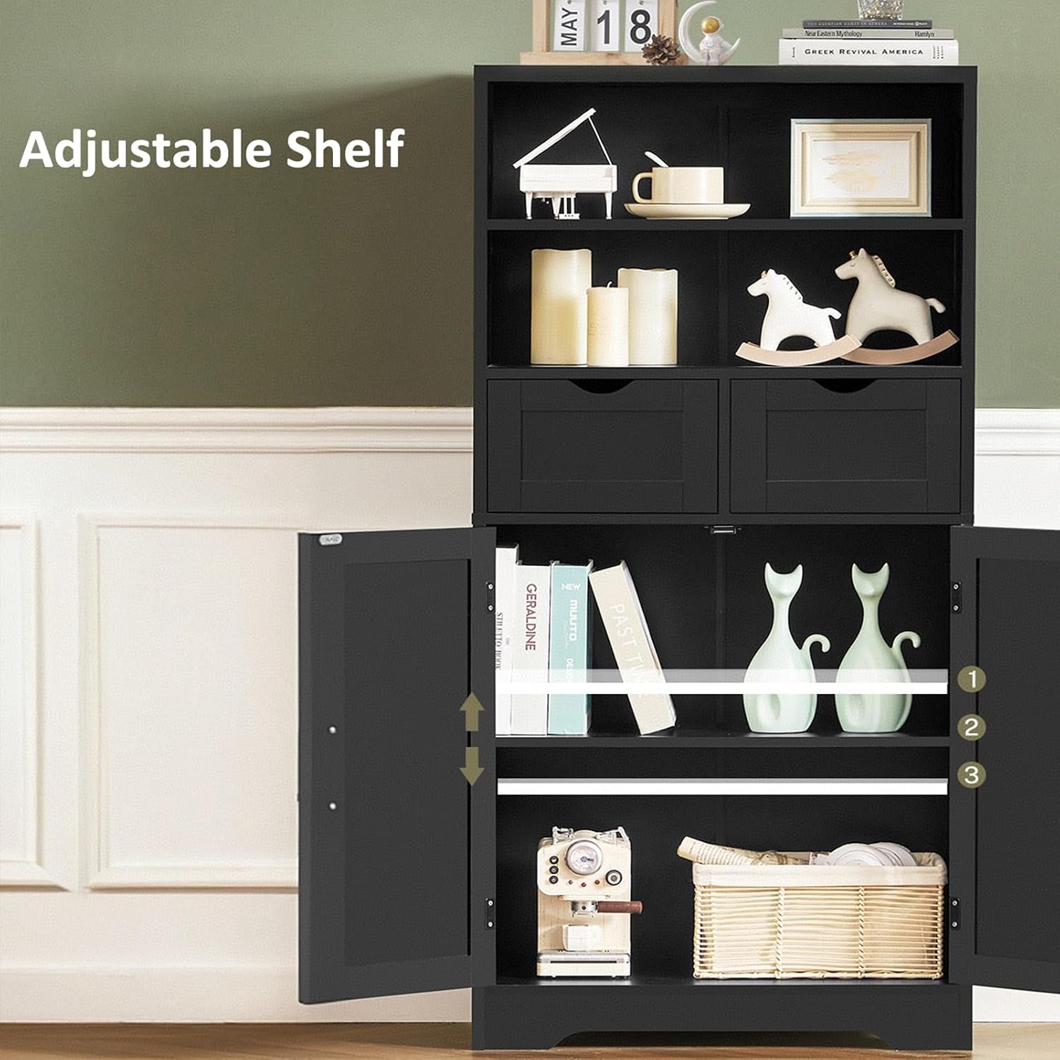 Thumbnail 3 de TEENFON Storage Cabinet, 49.6-Inch Tall