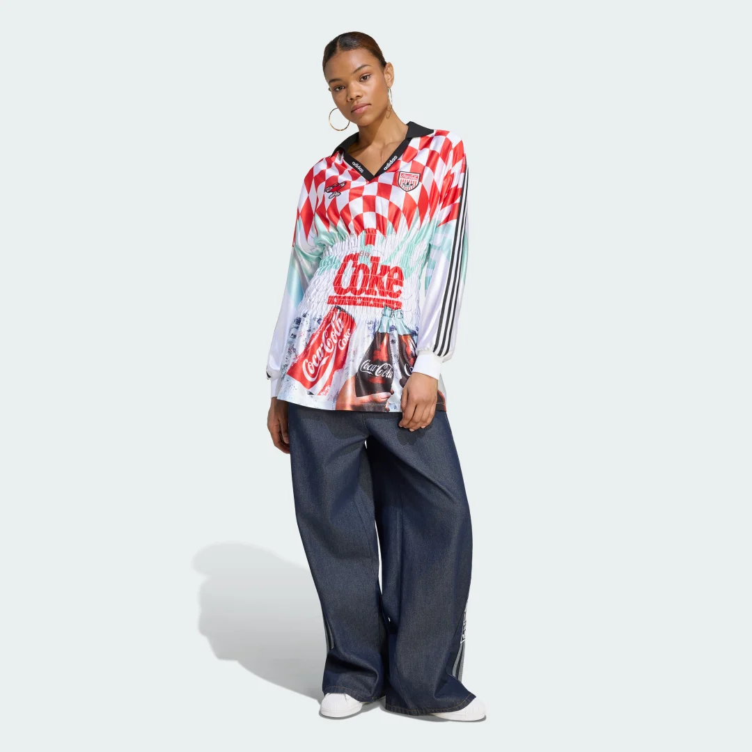 Thumbnail 2 de Camiseta Mash Up Smocked de Adidas — estilo blanco para diario