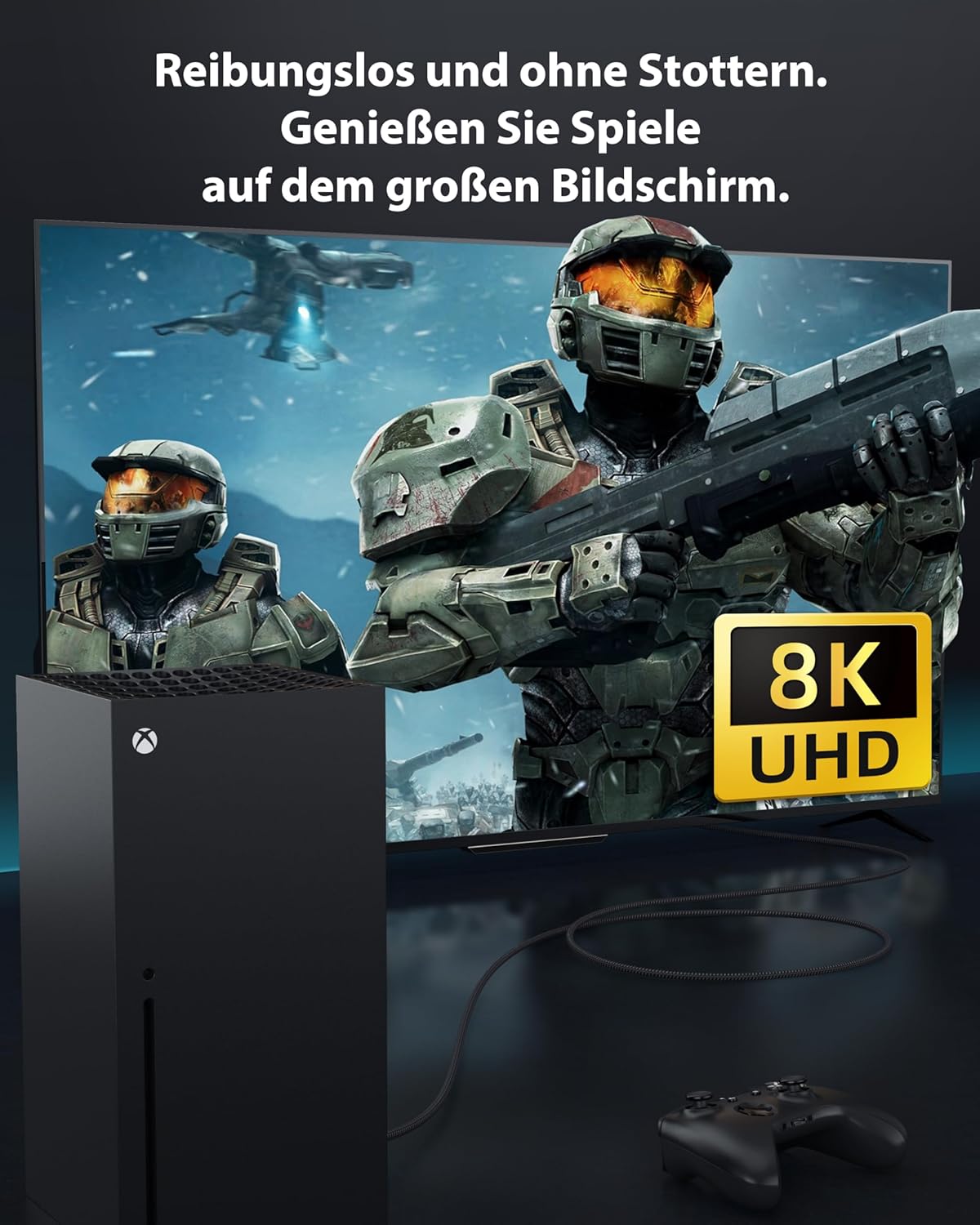 Thumbnail 4 de Stouchi Ultra High Speed HDMI 2.1 Kabel (zertifiziert) bis 48 Gbit/s, 3 m, 2er-Set – für 4K/120 Hz, eARC, HDR