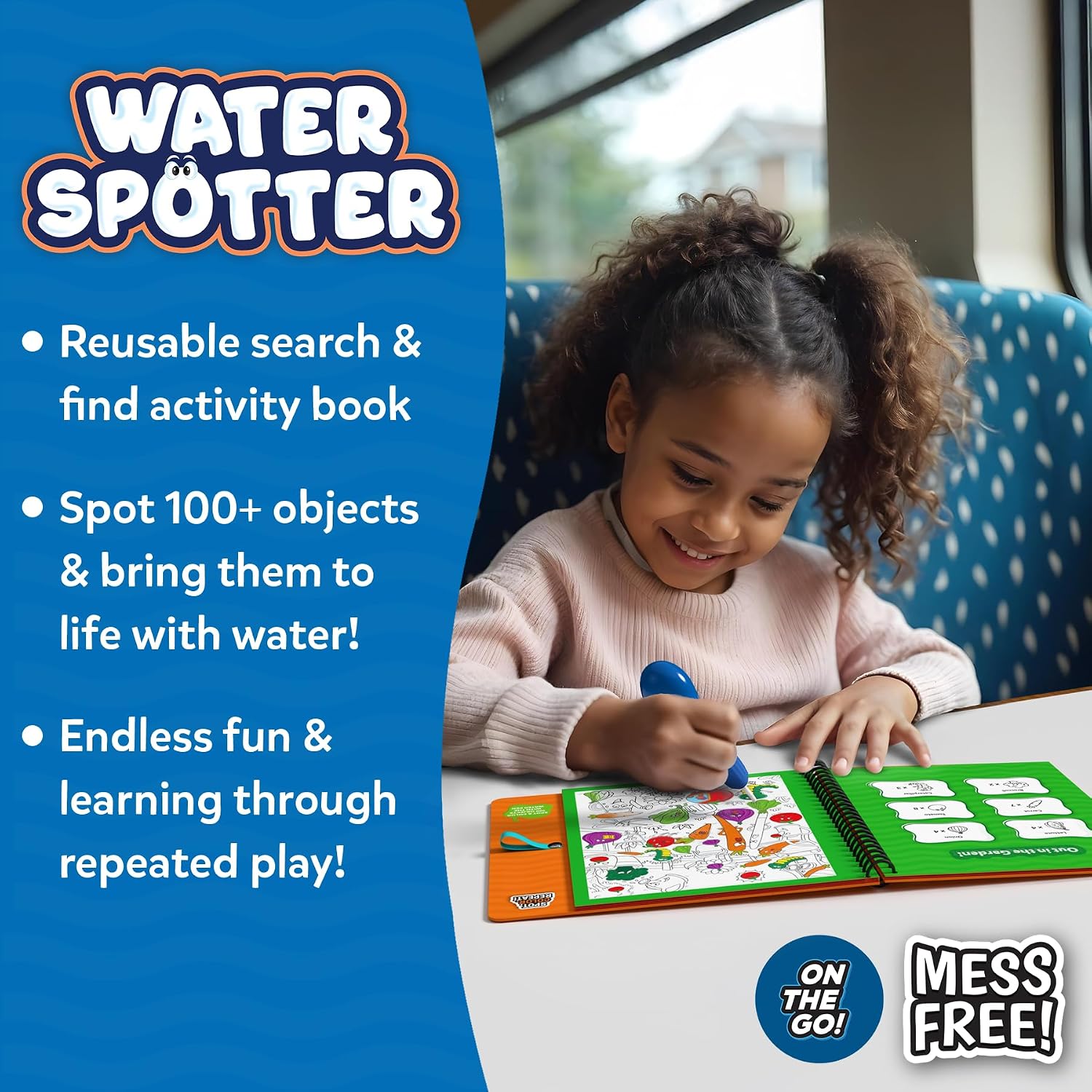 Detalle 2 de Skillmatics Water Spotter Reusable Search & Find Book