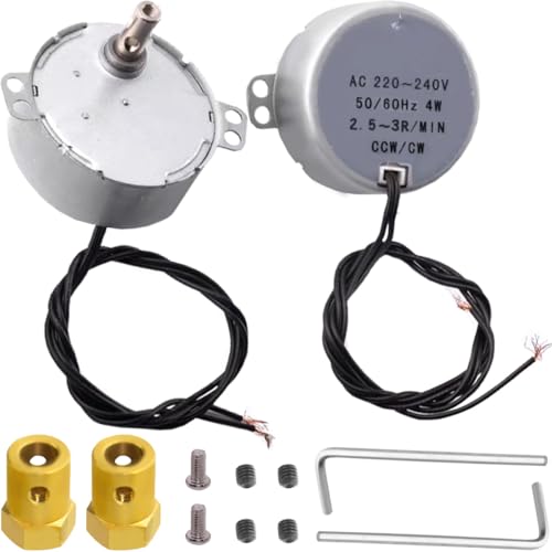 Detalle de JYUDAUFU 2 Pièces Moteur Synchrone TY C50 – 2,5 à 3 RPM, 220–240 V, 4 W, CW/CCW