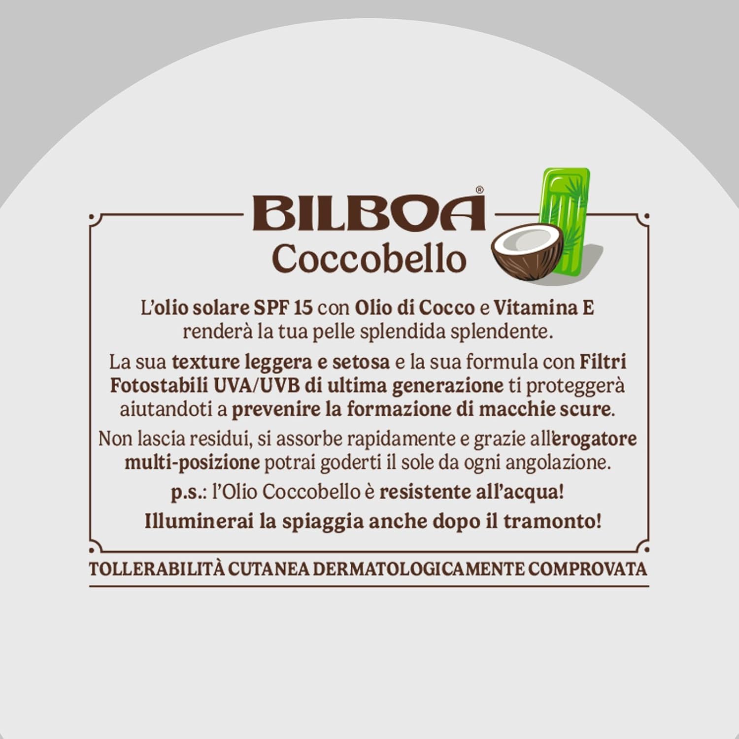 Detalle 1 de Bilboa Coccobello Olio Solare SPF 15