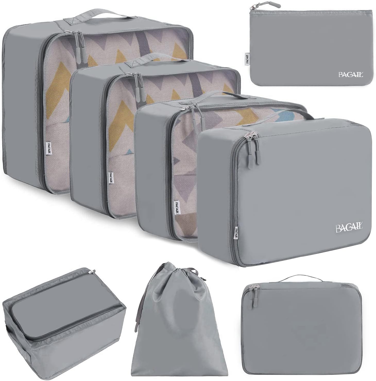 Detalle de BAGAIL Packwürfel Set 8-teilig für Reisen
