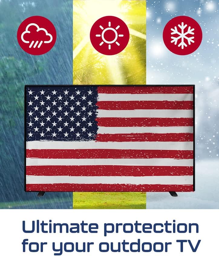 Thumbnail 6 de Garnetics Outdoor TV Cover 65 Inch (Waterproof, Weatherproof) with Smart Shield Screen Protectors