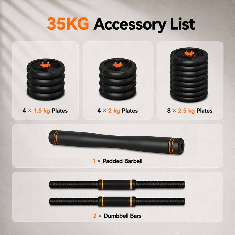 Thumbnail 1 de Xiaomi Fed Kit Básico de Entrenamiento 35Kg: conjunto modular para entrenar con flexibilidad