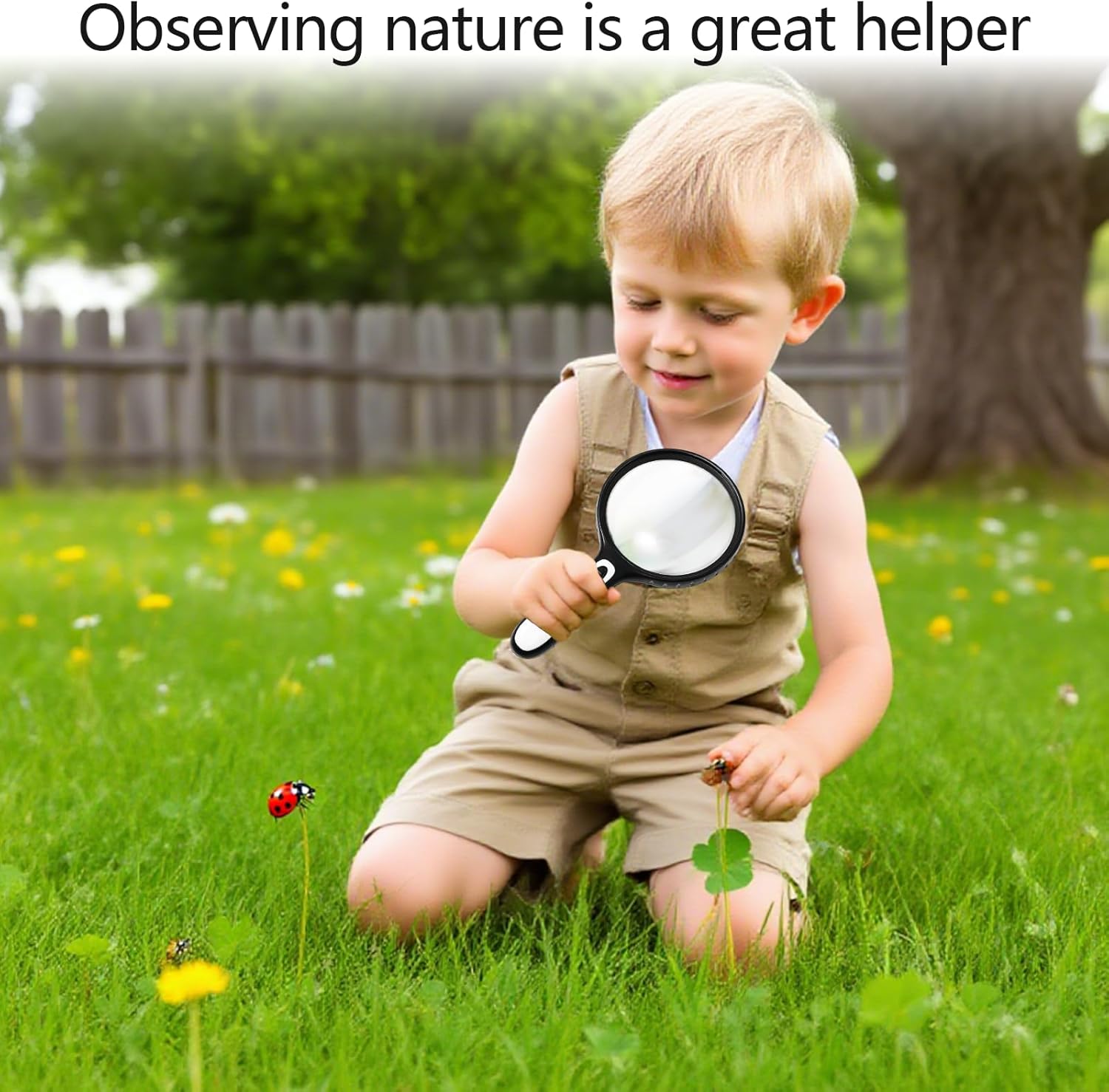 Thumbnail 5 de Zeeorymn Large 145mm Magnifying Glass with Light (30X) for Seniors, Coins & Jewellery Inspection