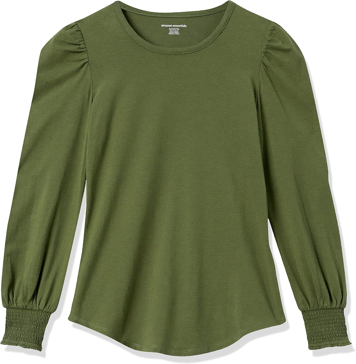Thumbnail 4 de Amazon Essentials Women's Long-Sleeve Crewneck Smocked Cuff T-Shirt