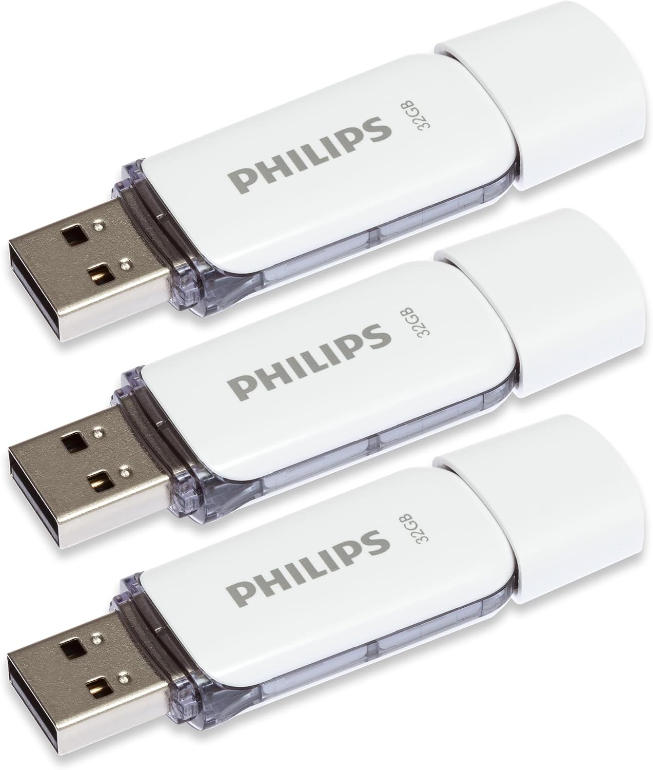 Detalle de Philips Snow Edition Memoria USB 32 GB, pack 3