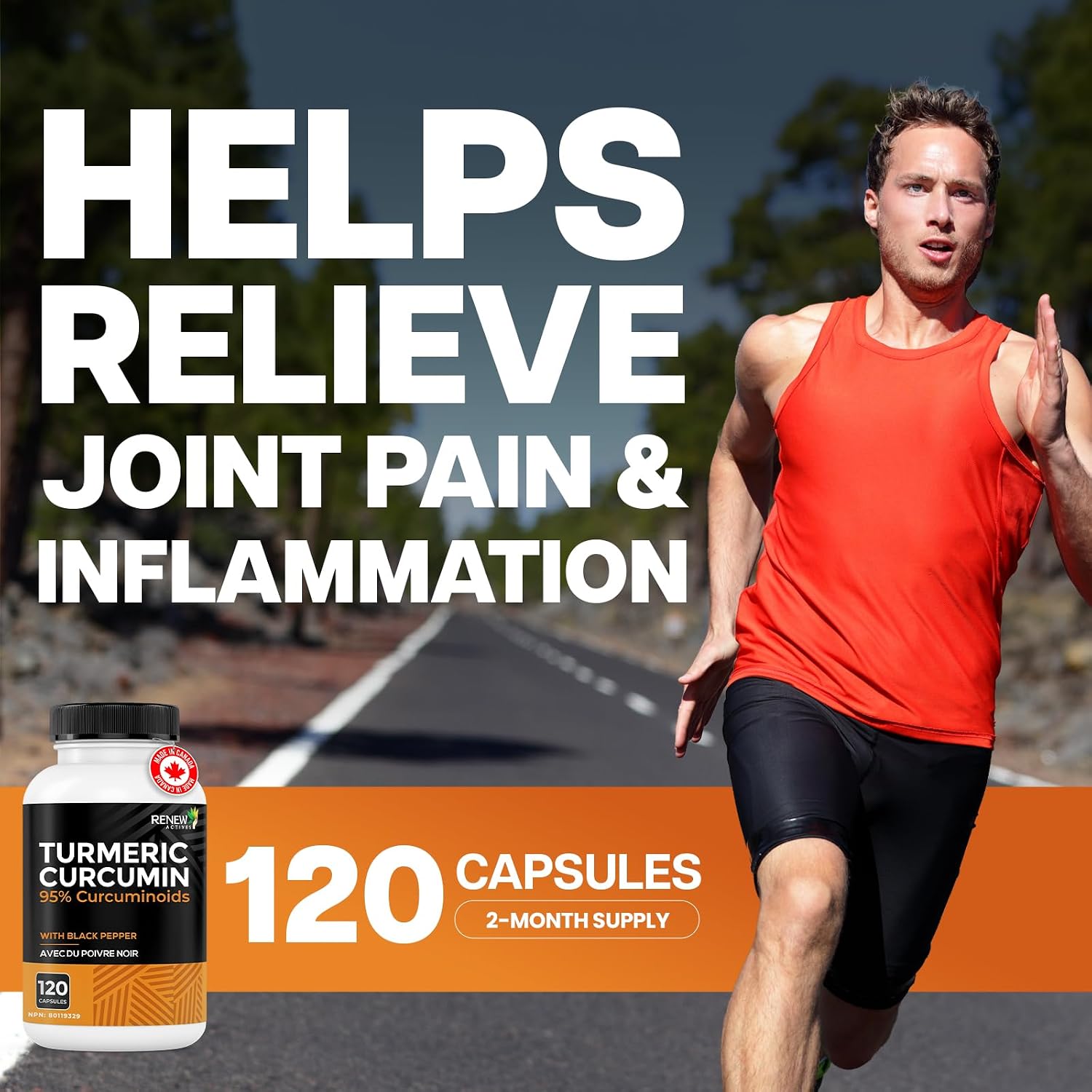 Thumbnail 3 de Renew Actives Turmeric Curcumin Capsules, 95% Curcuminoids, BioPerine, 2-Pack