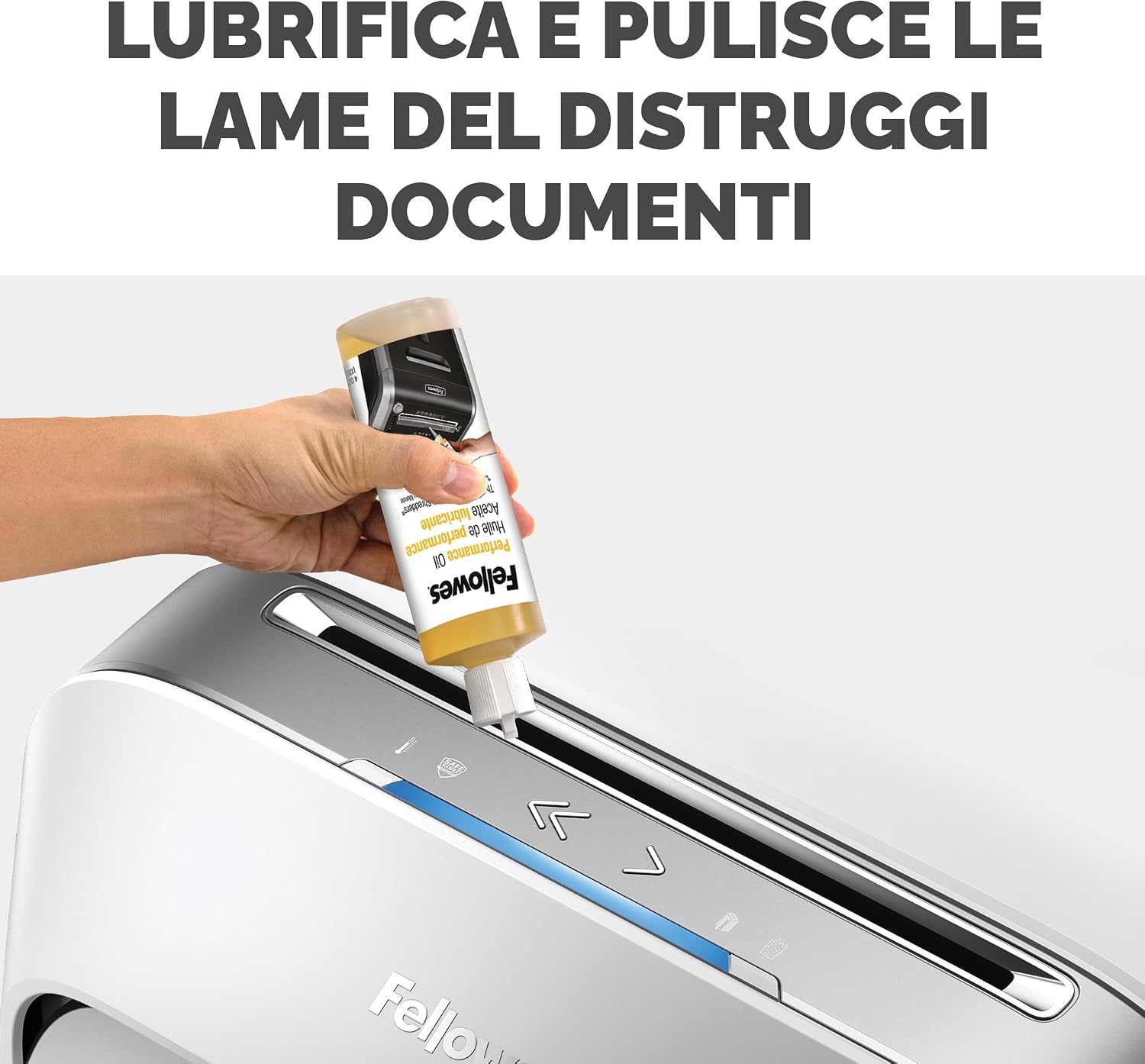 Thumbnail 2 de Fellowes Olio per Distruggi Documenti 120 ml – lubrificante vegetale per lame, universale per tritatacarte a frammento e a striscia