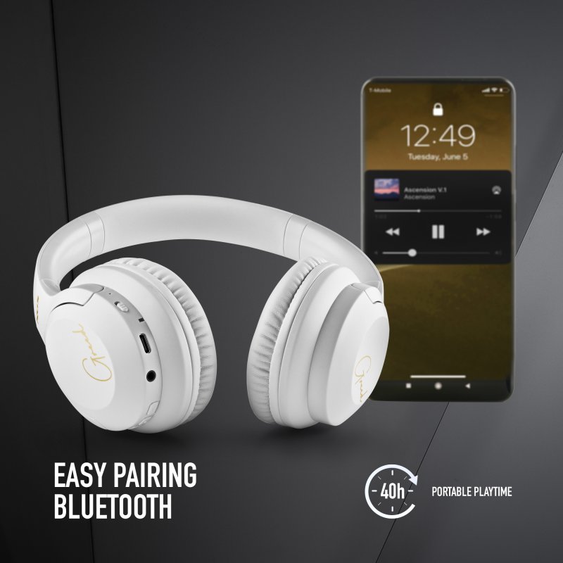 Detalle 2 de NGS Artica Greed White Auriculares inalámbricos Bluetooth