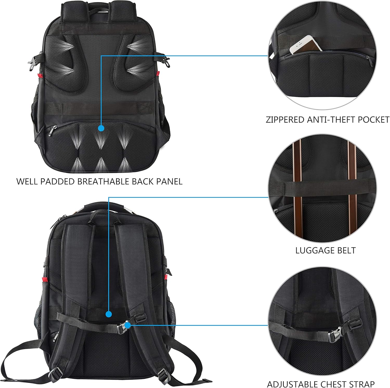 Thumbnail 5 de KROSER Travel Laptop Backpack 44L