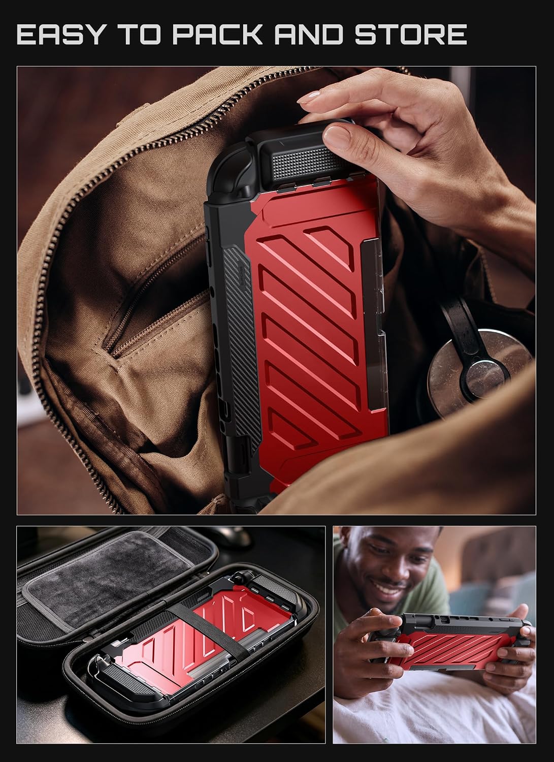 Thumbnail 6 de SUPCASE SUP-Switch2025-UBPro Nintendo Switch 2 Case, Red Hard Shell