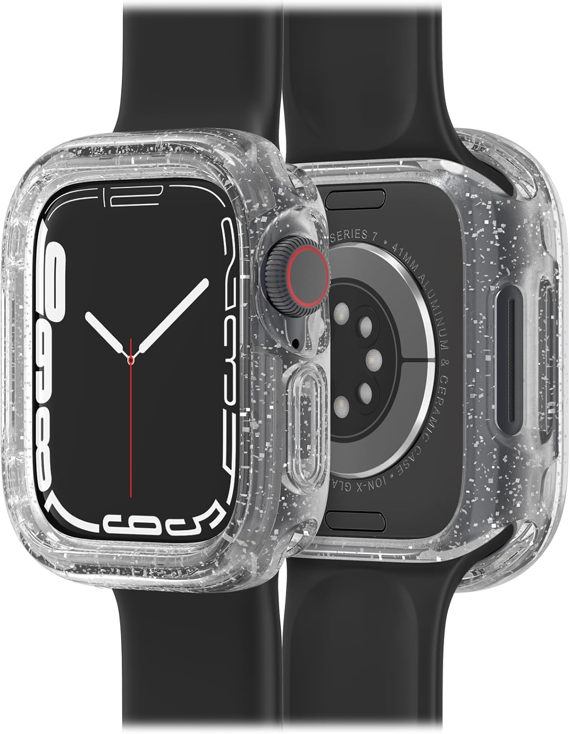 Detalle 2 de Otterbox Watch Bumper pour Apple Watch Series 9/8/7 (41 mm) — coque fine transparente pour protéger l’écran et les bords