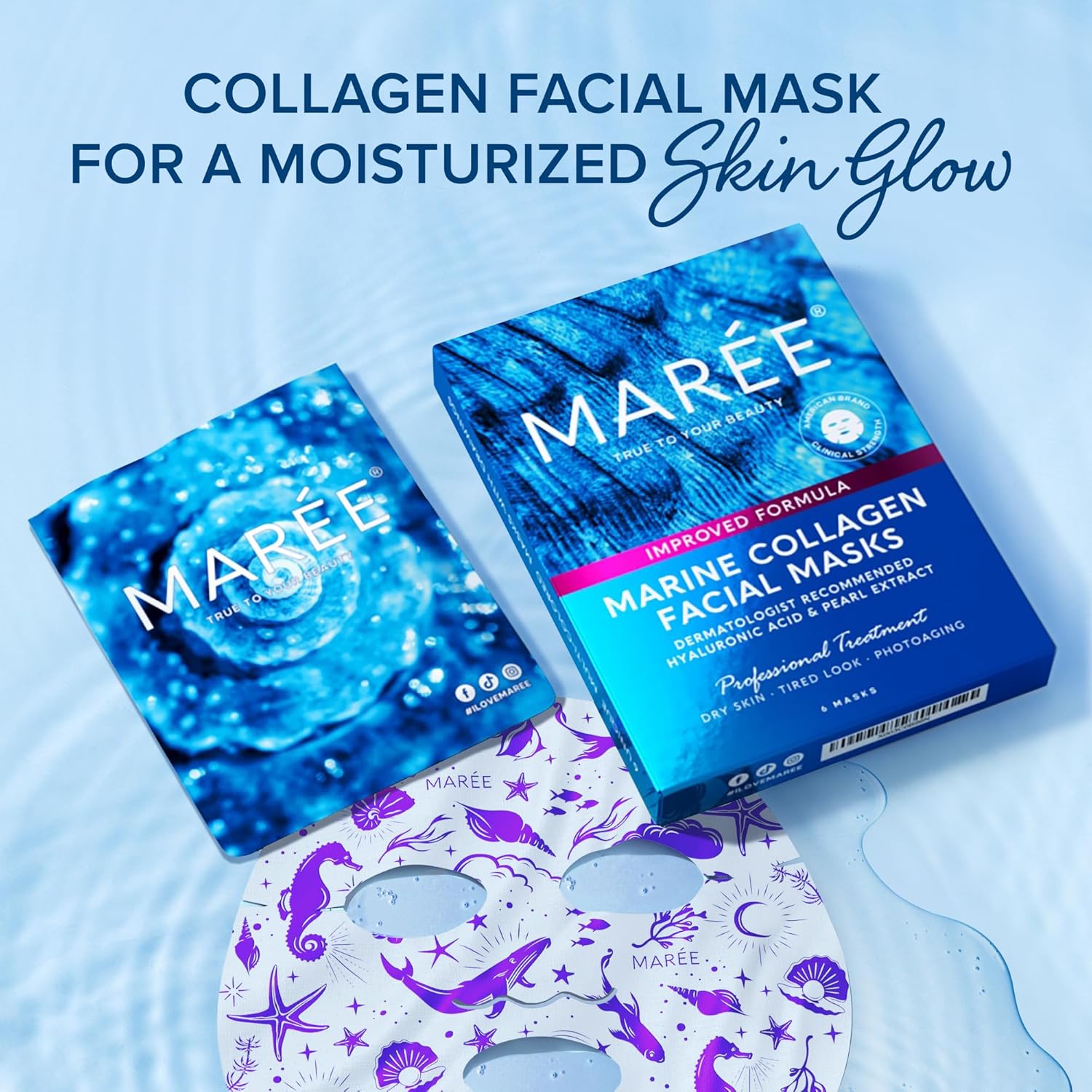 Thumbnail 4 de MAREE Collagen Mask with Hyaluronic Acid ⚙