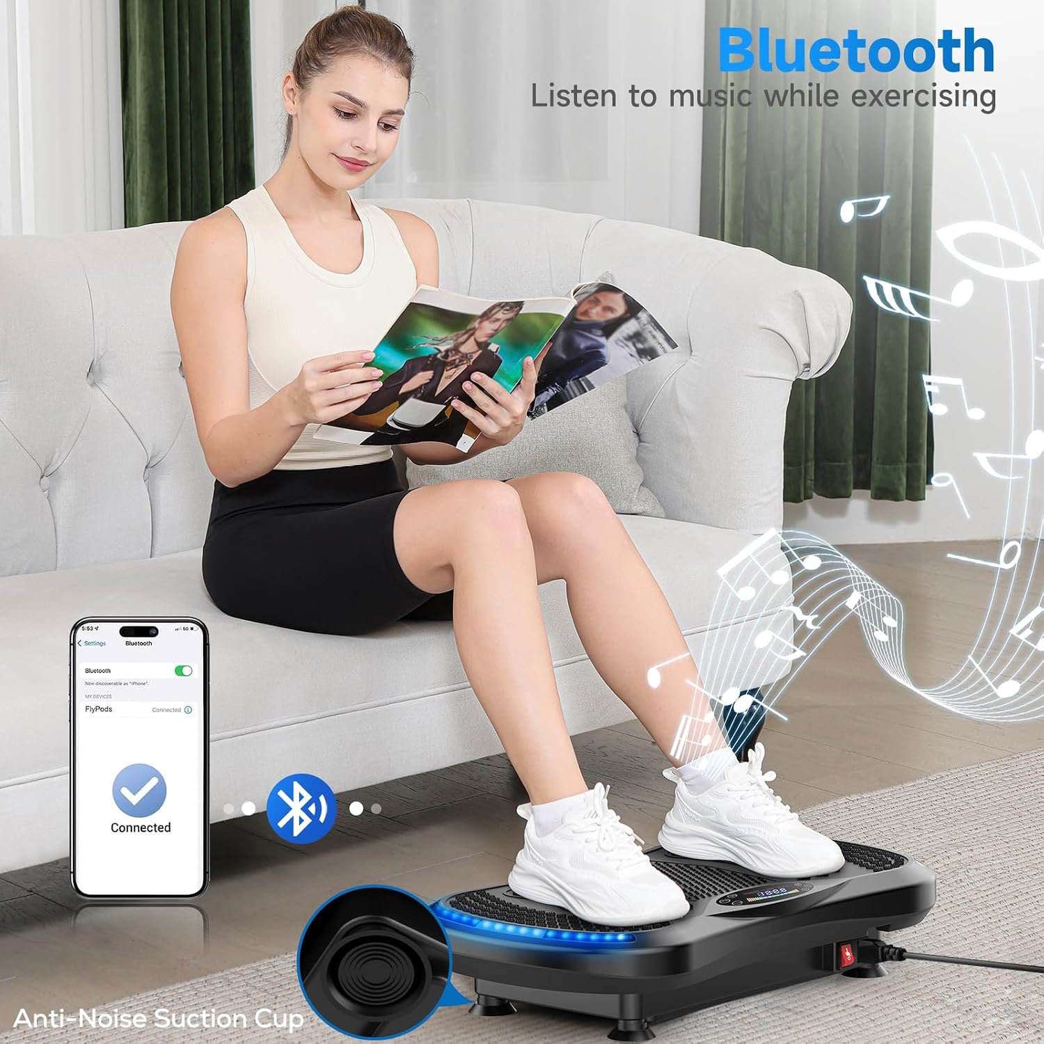 Detalle 2 de Vibration Plate 400 lb for Home 🏋