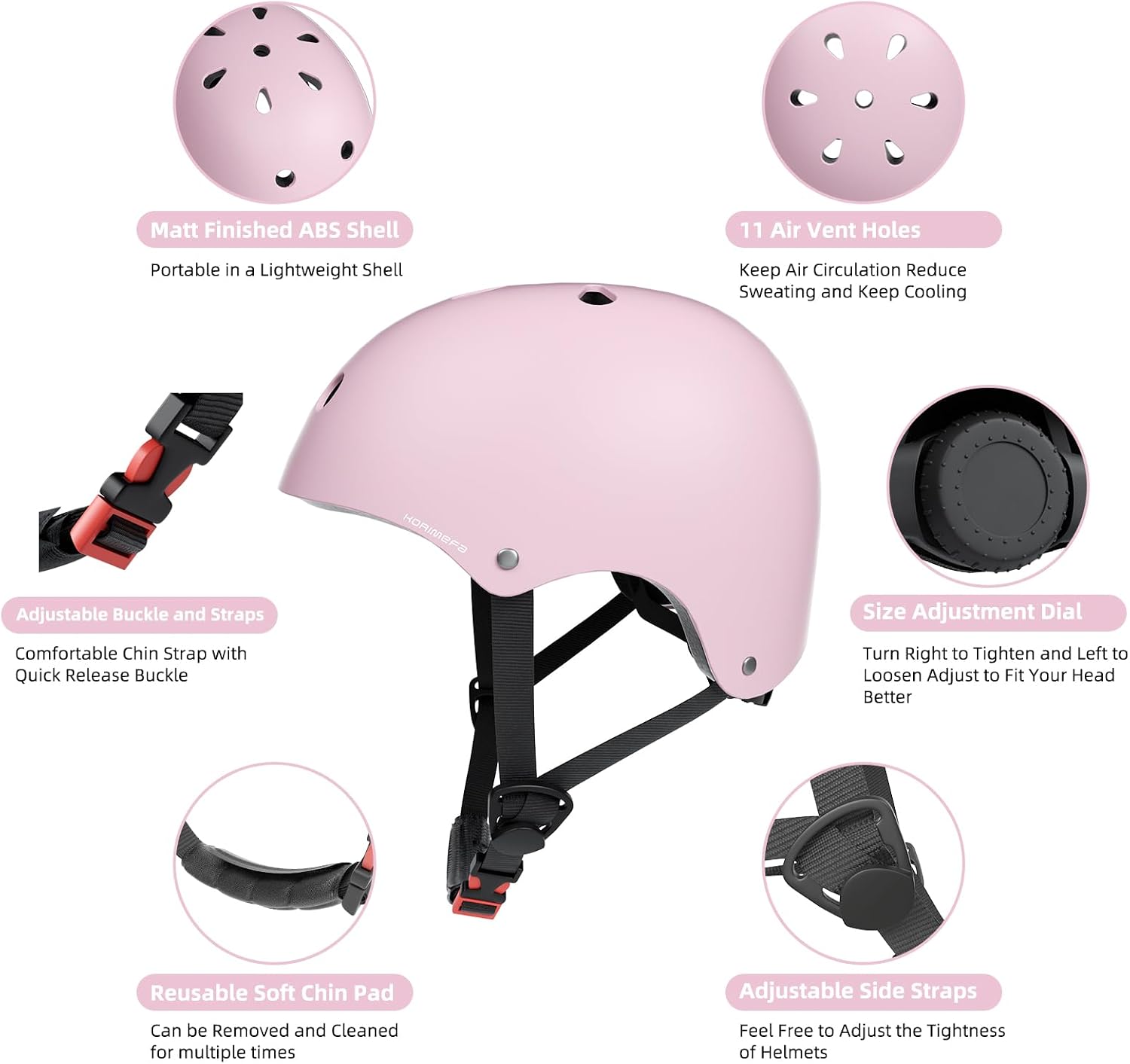 Thumbnail 4 de KORIMEFA Kids Bike Helmet adjustable for ages 2–13