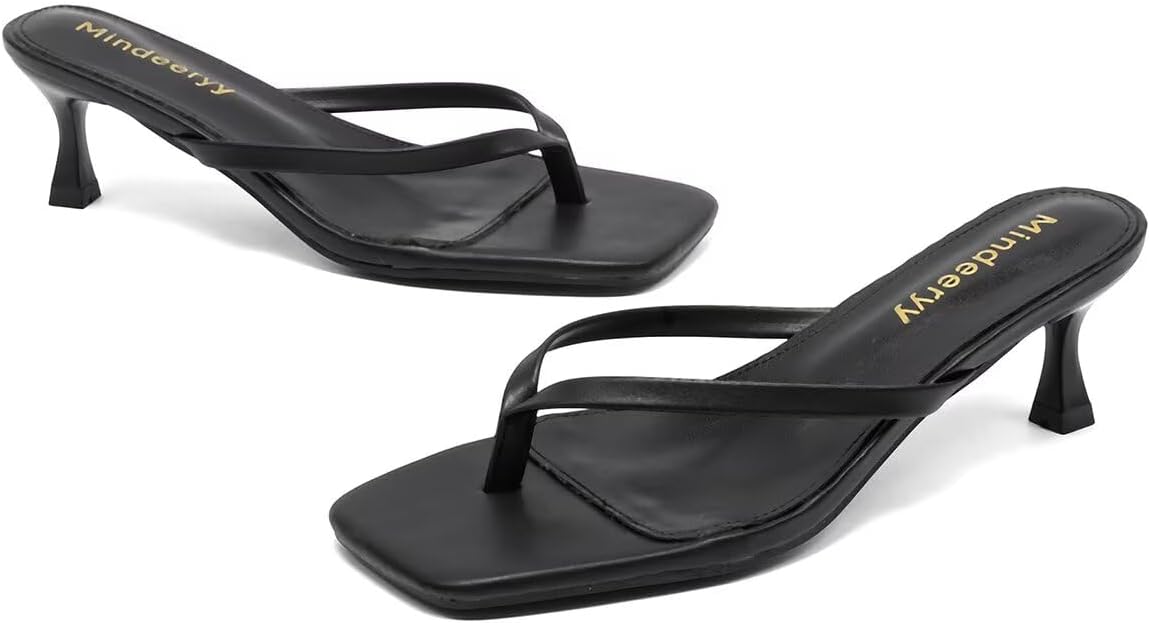Detalle 2 de Mindeeryy Thong Sandals 2.4-Inch Heel
