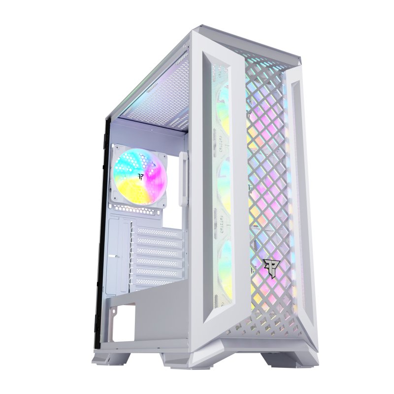 Detalle de Tempest Mirage RGB Mesh torre ATX blanca 🖥