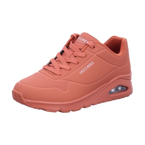 Detalle de Skechers Damen Sneaker in Orange, Größe 36 EU – Sneaker aus Synthetic Leather
