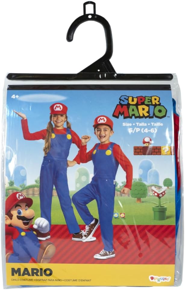Detalle de Nintendo Déguisement Mario Taille S (4‑6 ans)