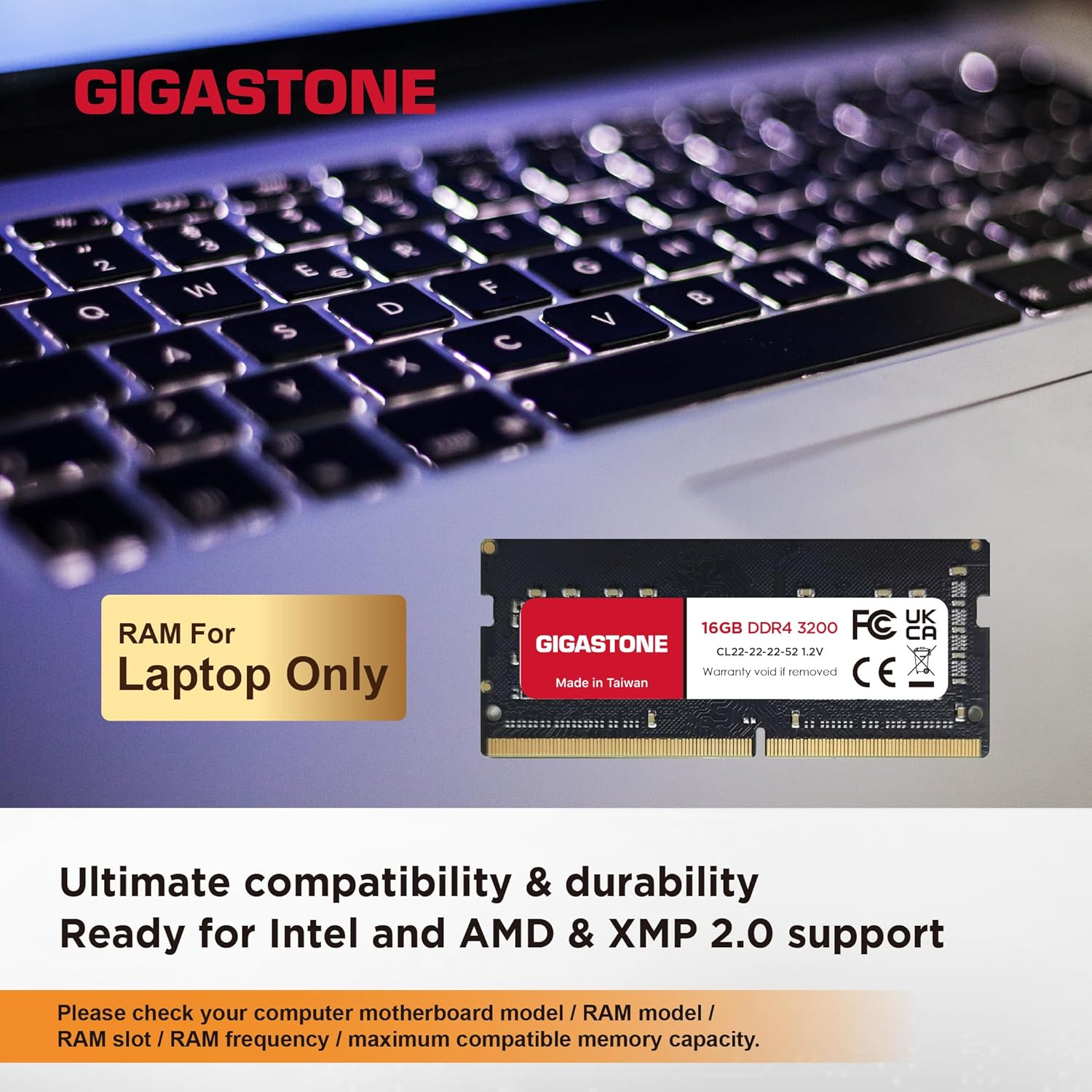Thumbnail 2 de Gigastone DDR4 32 Go 3200 MHz SODIMM