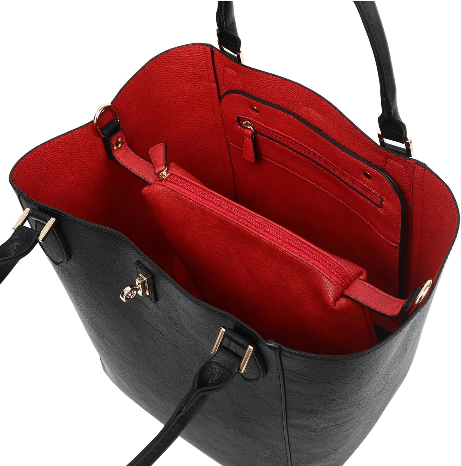 Thumbnail 3 de sqlp Large Work Tote Bag for Women – Waterproof Vegan Leather Shoulder Bag with Detachable Straps
