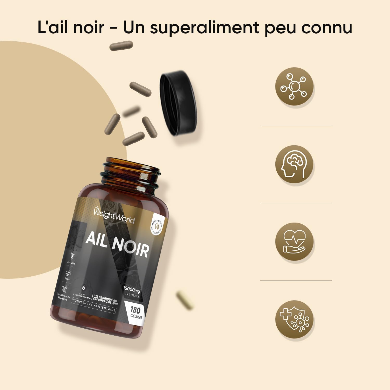 Thumbnail 5 de Ail noir fermenté 15000 mg 💊
