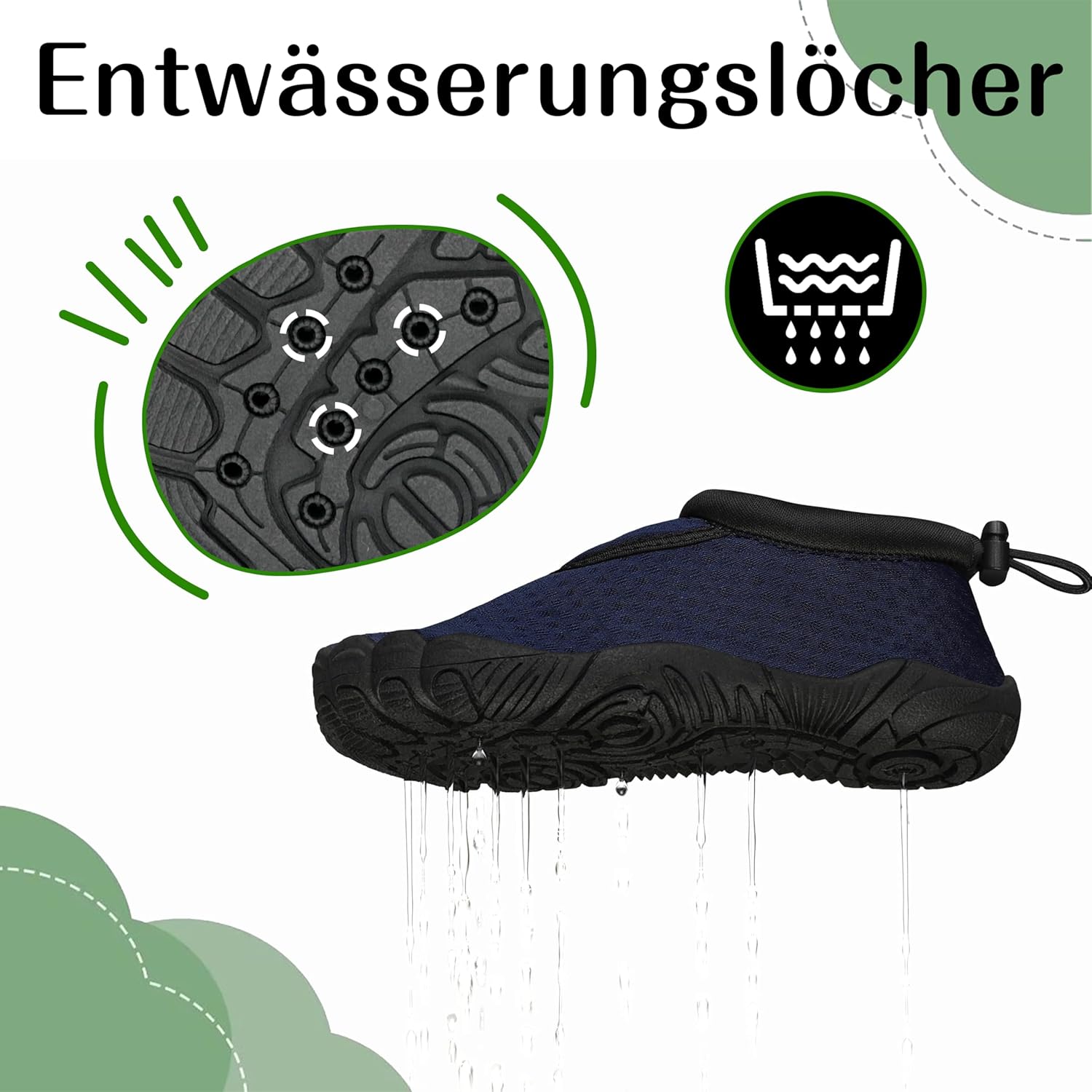 Detalle de Mishansha Schnell Trocknend Badeschuhe für Kinder – schnelltrocknend, bequem und wasserfest
