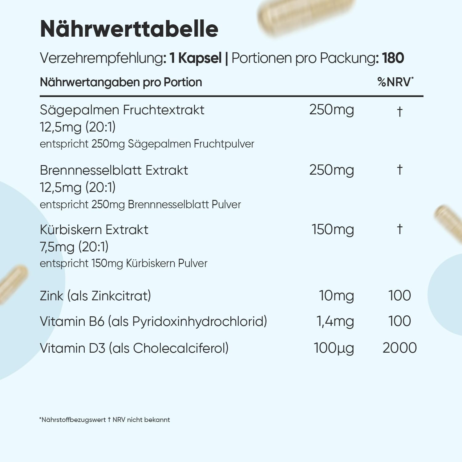 Detalle de Prostata Komplex Kapseln von WeightWorld – 1 Kapsel täglich, 180 Stück (6 Monate)