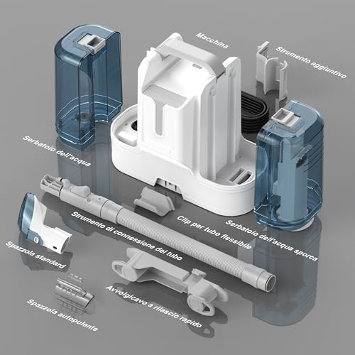 Thumbnail 6 de Rivenara Lavatappeti Aspirapolvere Tessuti Divani – 450 W, Lavà Tappezzeria, Asciuga e Aspira