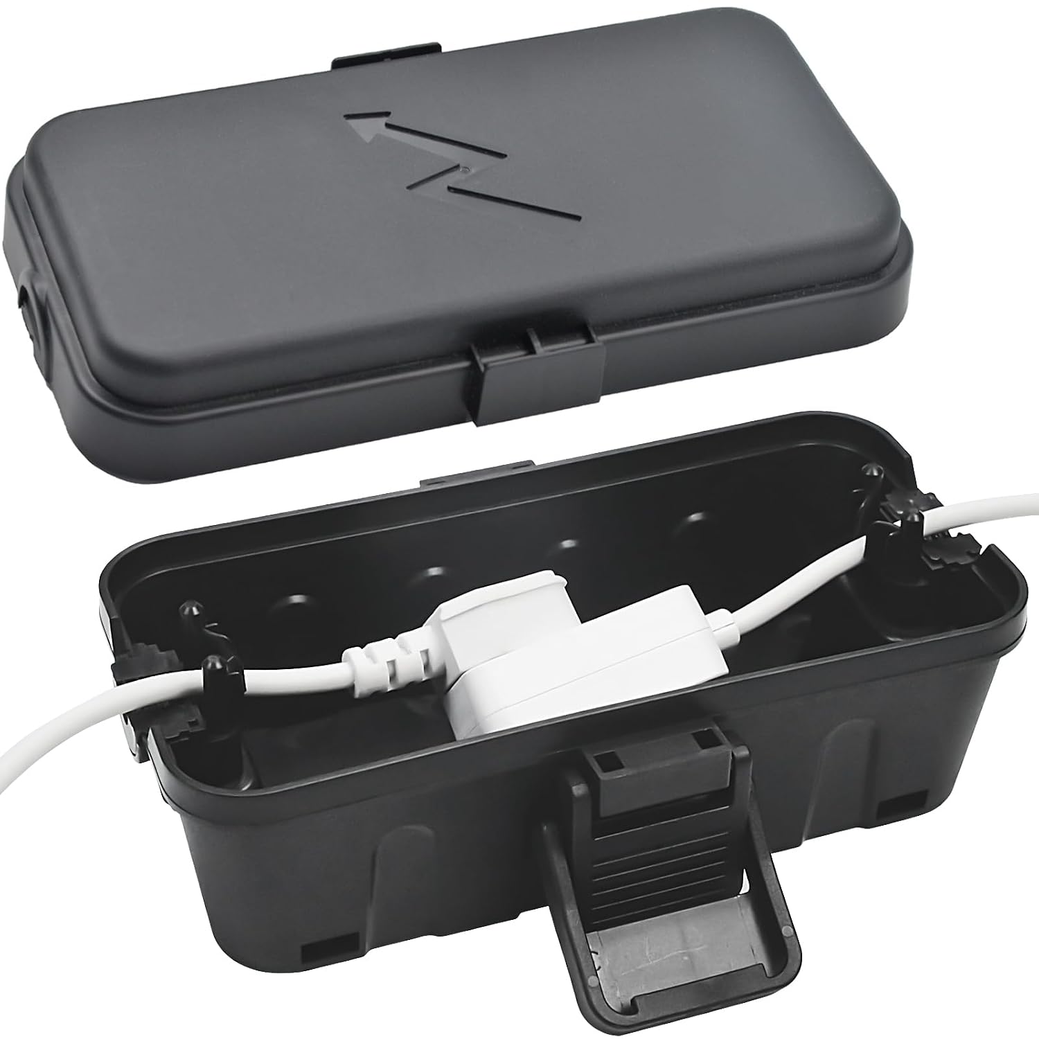 Detalle de Hrensaw Small Weatherproof Electrical Connection Box, IP54, 2 Cable Ports