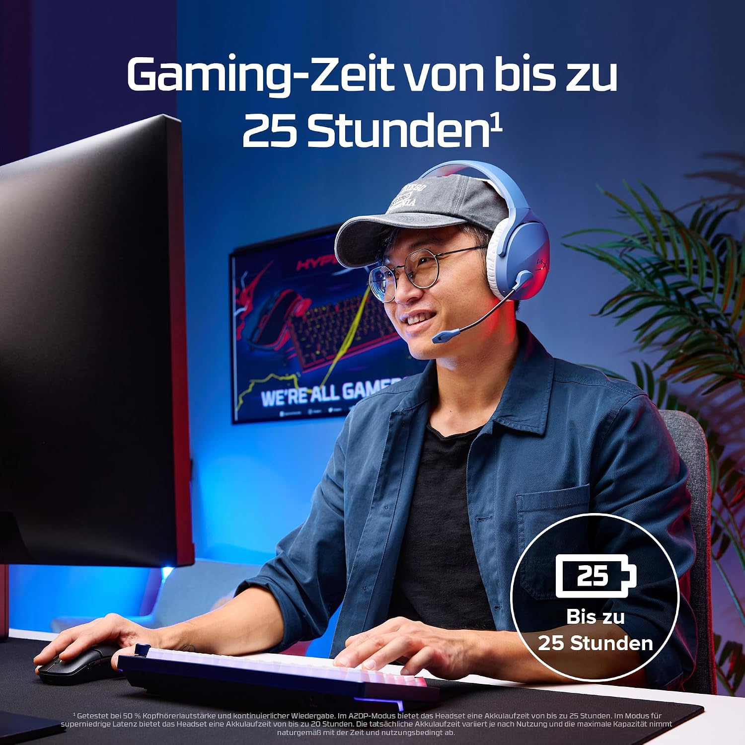 Thumbnail 3 de HyperX Cloud Jet – Dual Wireless Headset: 2,4 GHz & Bluetooth für PC, Mac, PS5/PS4 und Mobile