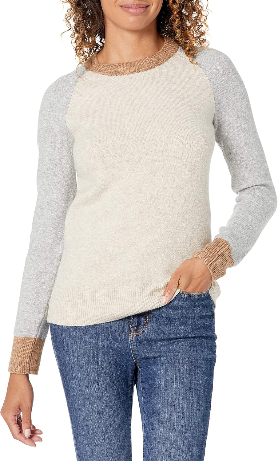 Thumbnail 6 de Amazon Essentials Damen Regular-Fit Langarm-Pullover mit Rundhalsausschnitt