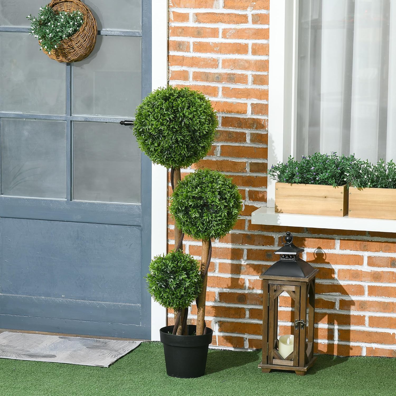 Detalle de HOMCOM Arbre artificiel buis 110 cm
