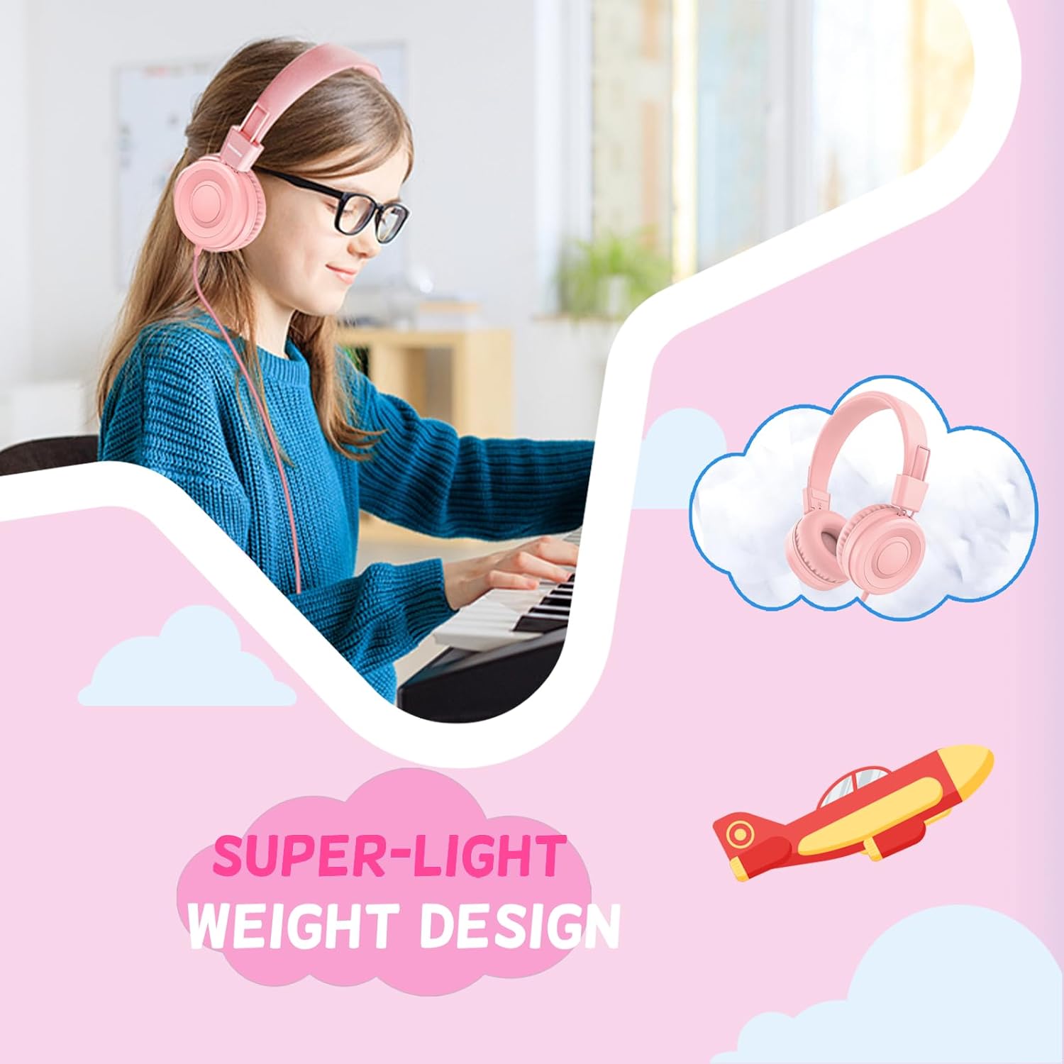Thumbnail 4 de Cowyawn USB Type C Kids Headphones 94dB