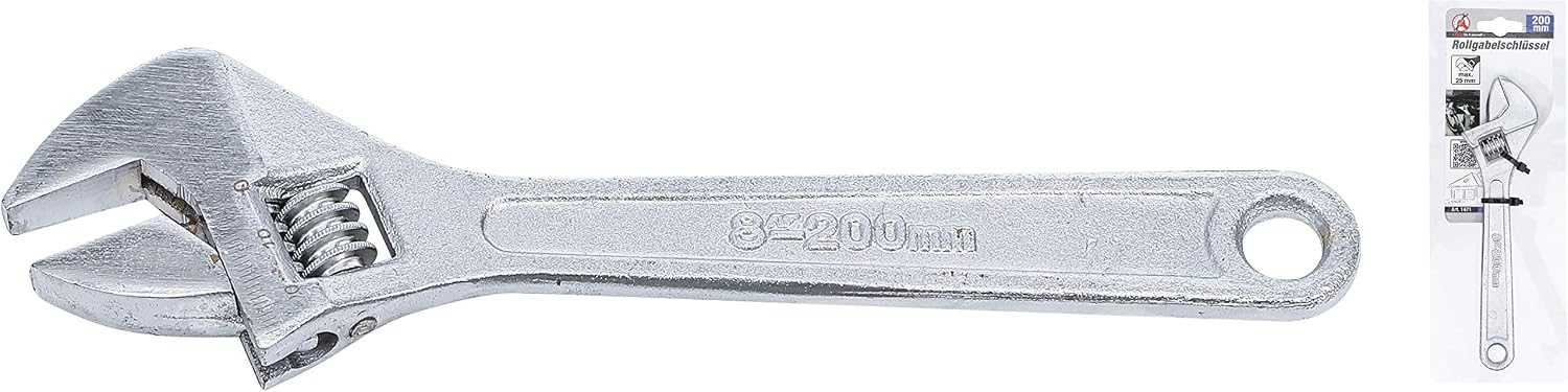 Detalle 1 de BGS Do it yourself 1471 – klucz nastawny 200 mm, rozwarcie szczęk 25 mm