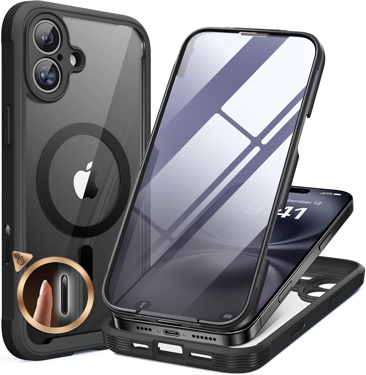 Detalle de Miracase Magnetic Case iPhone 16 Plus 6.7"