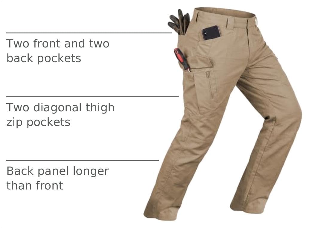 Thumbnail 3 de whox Men's Cargo Pants, Ripstop Water-Resistant Design, 6 Pockets