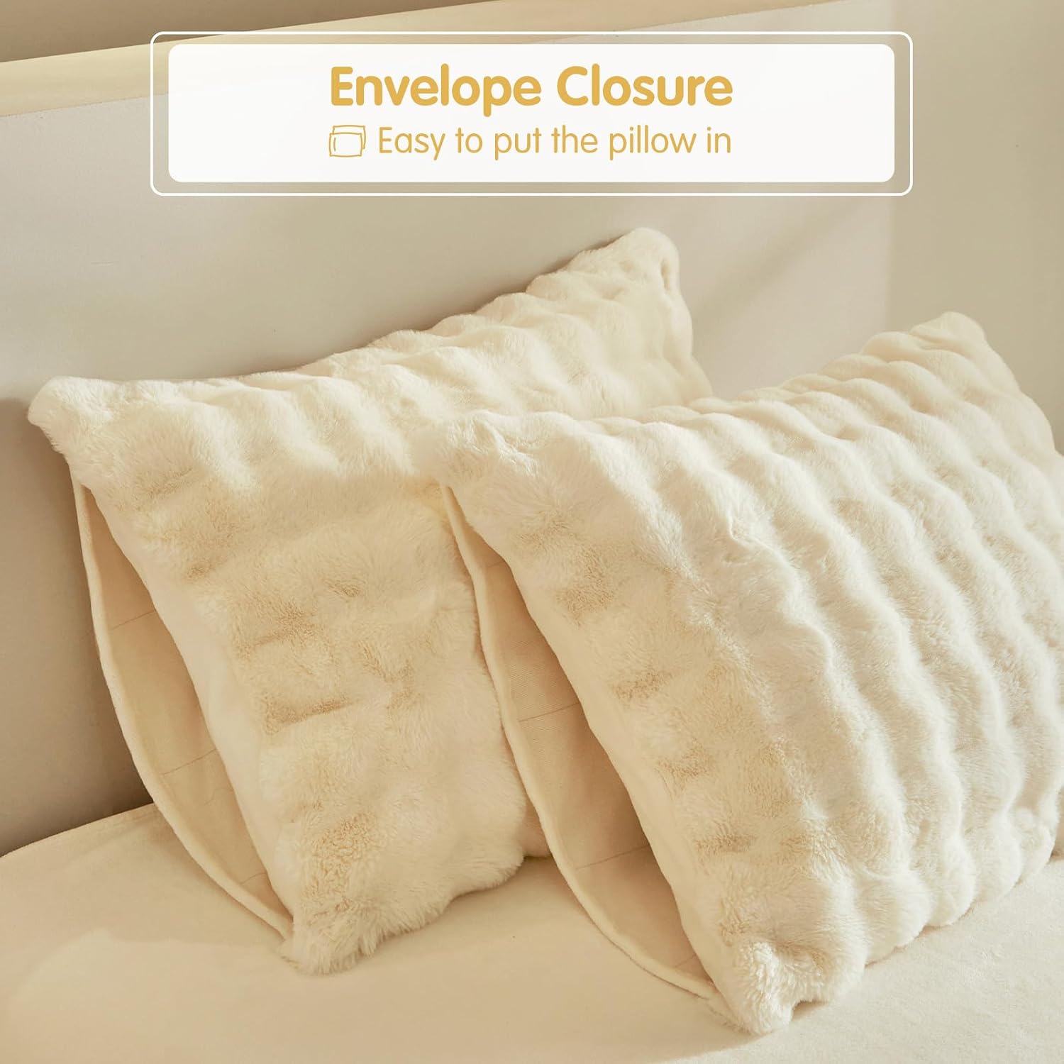 Thumbnail 6 de Lekesky Fluffy Double Duvet Set for Winter beige