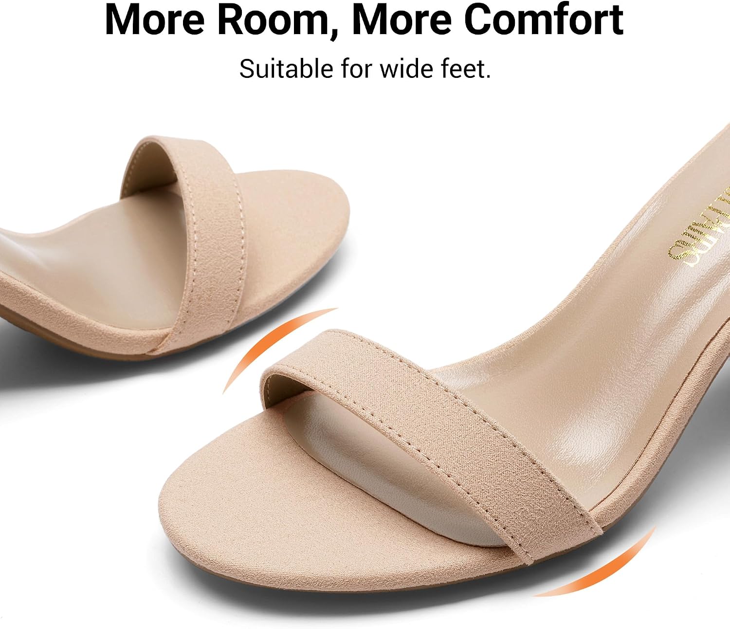 Detalle de Dream Pairs women’s low chunky heel sandals with adjustable buckle